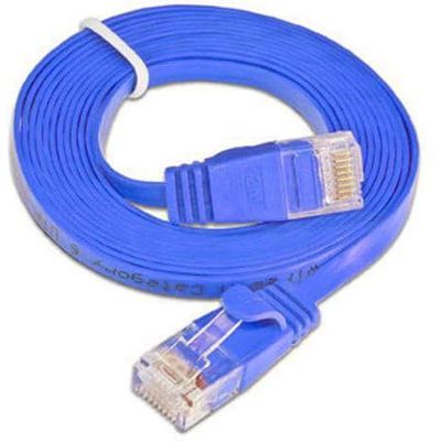 SLIM patchkabel Cat 6, UTP, 2 m, Blau Bild 3