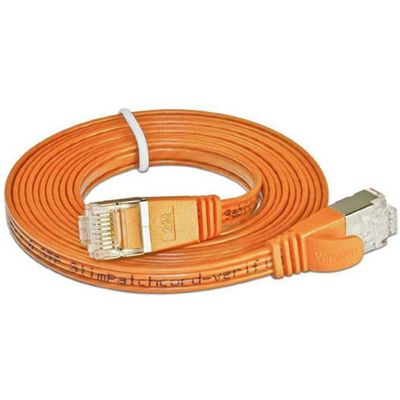 SLIM câble patch Cat 6, STP, 1 m, orange