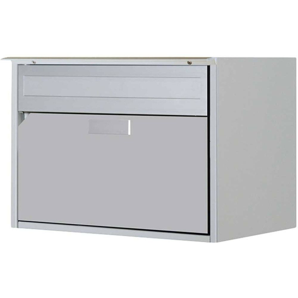 Huber Letterbox Alu400 white aluminum RAL 9006 Bild 1