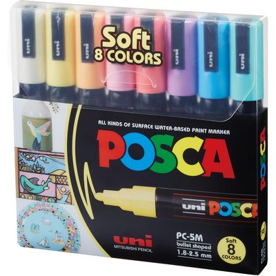 Uni Marker POSCA Softcolors 1.8 - 2.5mm, 8 pieces Bild 2