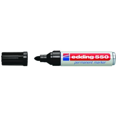 Edding Permanent Marker 550-1 schwarz 3-4mm breit, Nr. 550