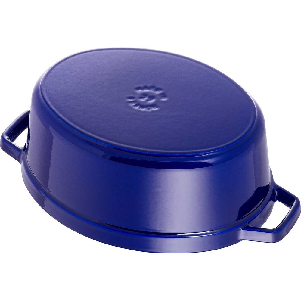 Staub Topf oval dunkelblau 4.2 lt., 29cm Bild 1