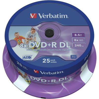 Verbatim DVD + R 8.5 GB, spindle (25 pieces)