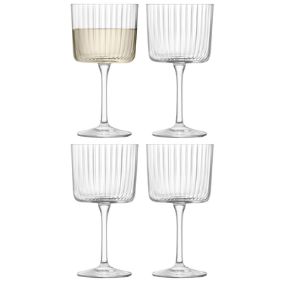 LSA Gio Line Wine Glass, Set of 4 - Clear