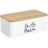 Zeller Present Bread box Le Pain with bamboo lid 33x18.5x12 cm