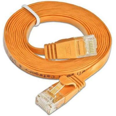 SLIM câble patch Cat 6, UTP, 10 m, orange Bild 3