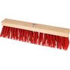 Piassava Strassenbesen 50cm ohne Stiel PVC ,rot, mit Bohrung