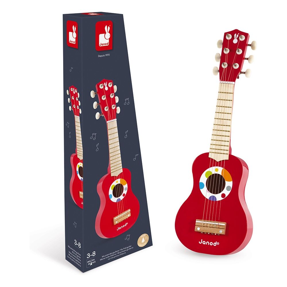 Janod Confetti Ma première guitare 53.5x17.5x6.5cm - acheter chez