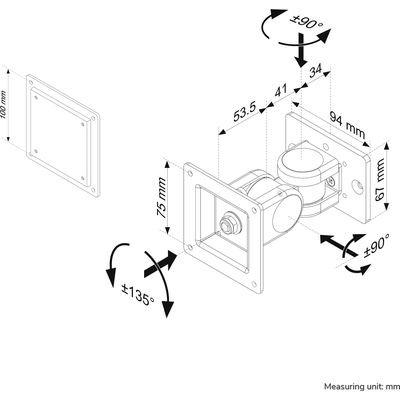 Newstar Support de barre d&#39;outils FPMA-DTBW200 jusqu&#39;à 10 kg Bild 2