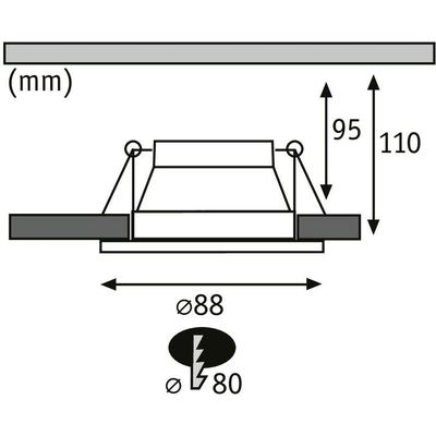 Paulmann Faretto da incasso Cole, 1 x GU10, 10 W, nero/oro Bild 2