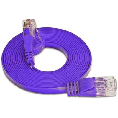 SLIM patchkabel Cat 6, UTP, 0.25 m, Violett