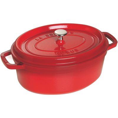 Staub Topf oval Vitamin Kirschrot 6.5 lt. 33cm Bild 6