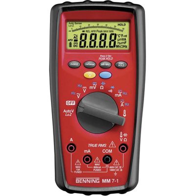 Benning Digital-Multimeter MM 7-1 inkl. 2 Mikrobatterien 1.5V