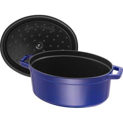 Staub Topf oval dunkelblau 4.2 lt., 29cm Bild 5