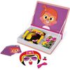 Janod Magnetic book Crazy Face Girls 55 magnets and 10 cards thumb 2