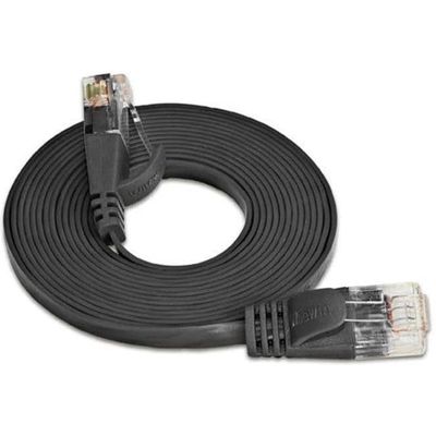 SLIM Câble de patch Cat 6, UTP, 5 m, noir