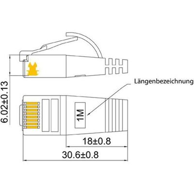 SLIM câble patch Cat 6, STP, 7.5 m, vert Bild 2