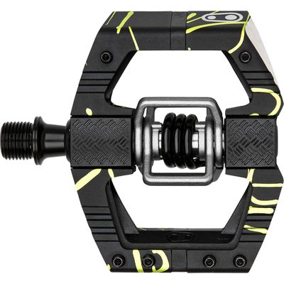 Crankbrothers Pedal Mallet E LS Splatter lime grün