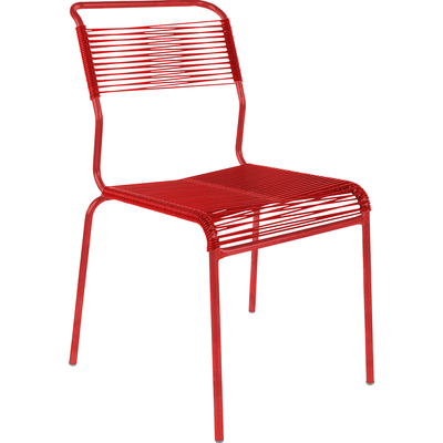 Schaffner Spaghetti chair Säntis without armrest - Red - Red