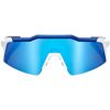 100percent Lentille miroir multicouche Speedcraft SL blanc mat/bleu métallique HiPER thumb 0