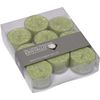 Herzog Kerzen Tealights Kristallo Ø 4 cm 9 pieces, light green