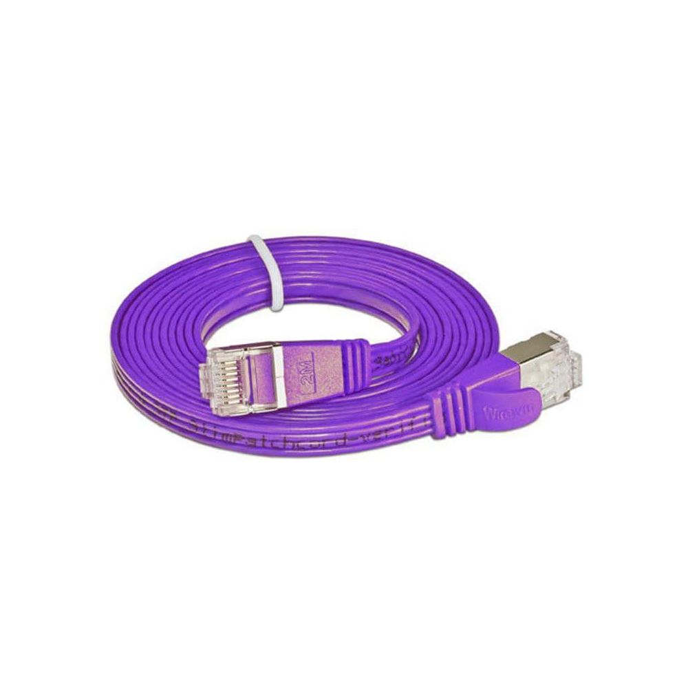 SLIM Cavo patch Cat 6, STP, 2 m, viola Bild 1