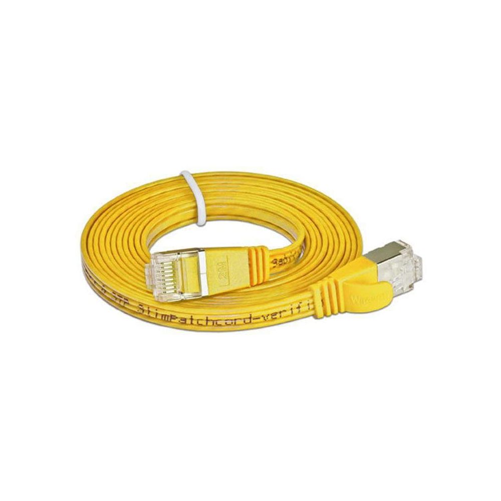 SLIM patchcord Cat 6, STP, 0.5 m, Yellow Bild 1