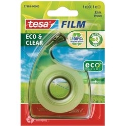 TESA Distributeur Eco &amp; Clear 19 mm x 33 m, transparent