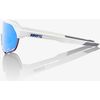 100percent S2 Matte White HiPER Blue Multilayer Mirror Lens thumb 1