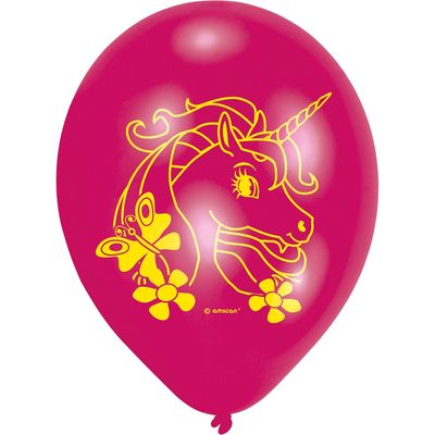 Amscan 6 balloons unicorn 22.8cm Bild 3