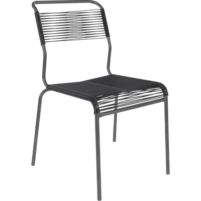 Schaffner Spaghetti chair Säntis without armrest - Anthracite - Anthracite