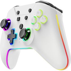 Armor3 NuRival Light Up Wireless Game Controller - white [NSW]