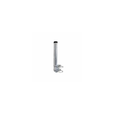 Palotec Steel pole 50cm with 2 tooth clamps for railing