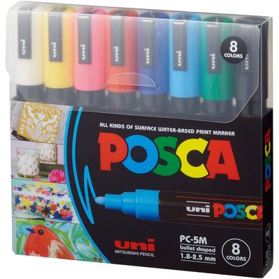 Uni Marqueurs POSCA 0.9 - 1.3mm, 8 pièces Bild 3