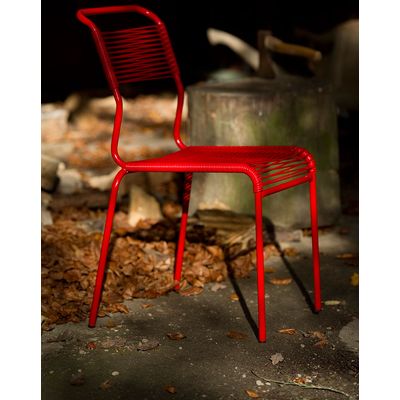 Schaffner Chaise spaghetti Säntis sans accoudoirs - Rouge - Rouge Bild 5