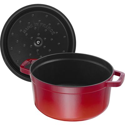 Staub Topf rund Vitamin Kirschrot 6.7 lt. 28cm Bild 2