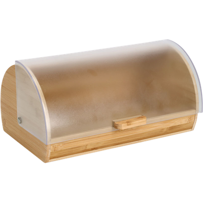 Zeller Present Roll-up bread bin bamboo plastic 39x25x19 cm