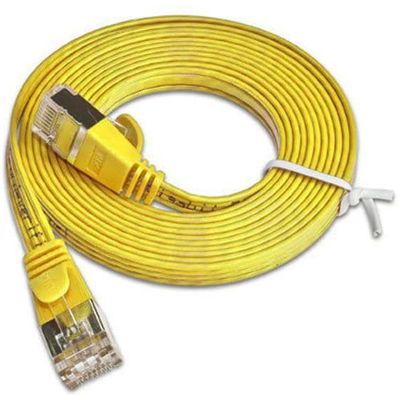 SLIM câble patch Cat 6, STP, 0.15 m, jaune Bild 5