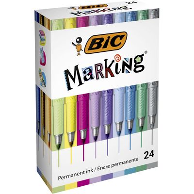 BiC Permanent marker marking box 24 pieces