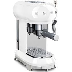 Smeg ECF01WHEU Espressomaschine mit Siebträger weiss 50Style