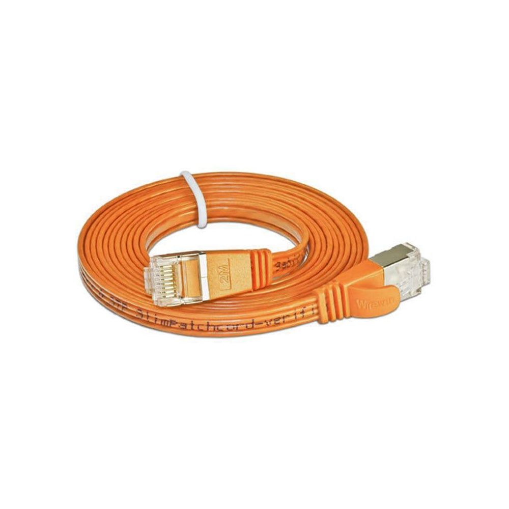 SLIM câble patch Cat 6, STP, 5 m, orange Bild 1