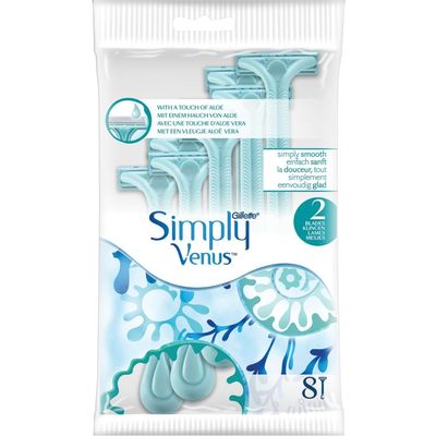 Gillette Venus körperrasierer simply venus2 8 stück