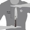 MIYABI 5000MCD 67 BLACK Santoku, 180 mm thumb 2