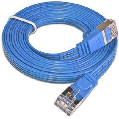 SLIM patchkabel  Cat 6, STP, 1 m, Blau Bild 2