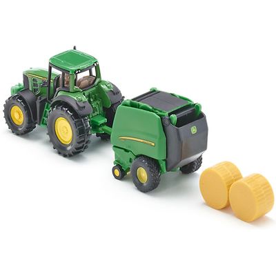 Tracteur SIKU John Deere avec presse à balles - Véhicule jouet