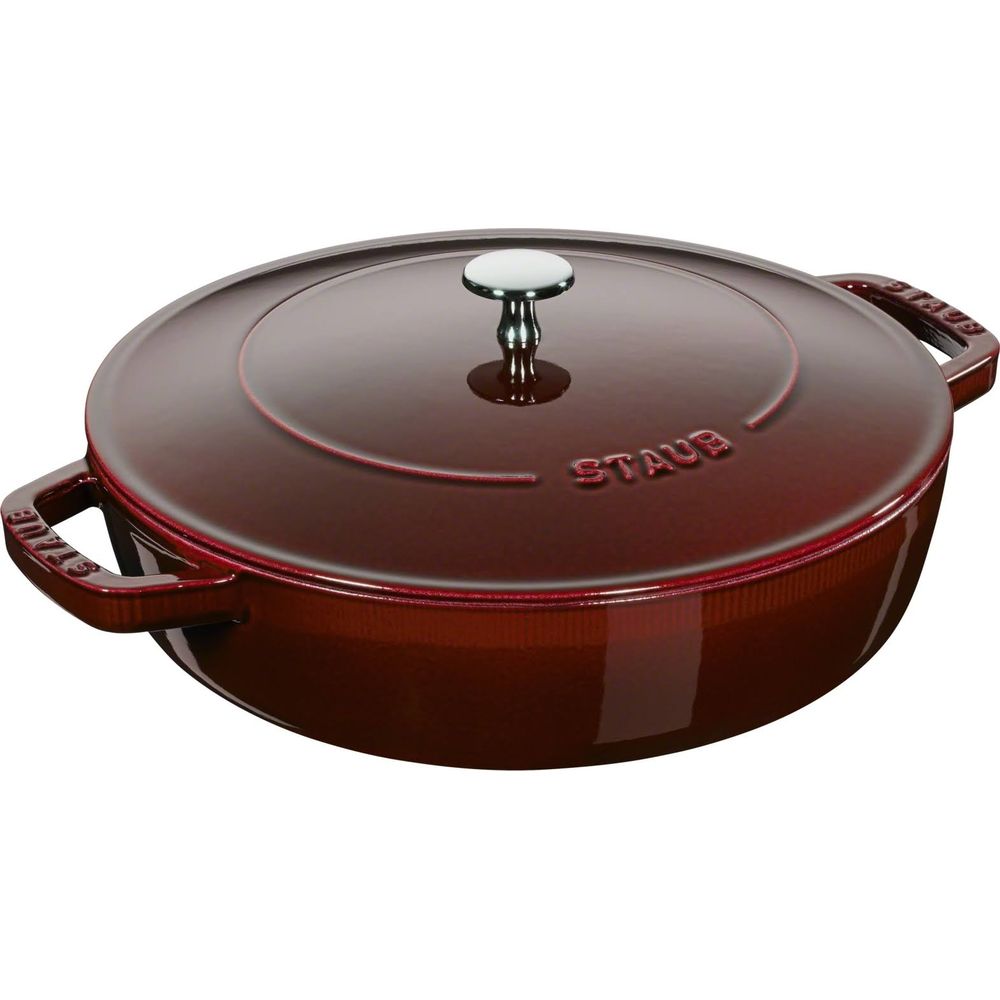 Staub Braiser m. Gusseisendeckel grenadine 3.7 lt., 28 cm Bild 1