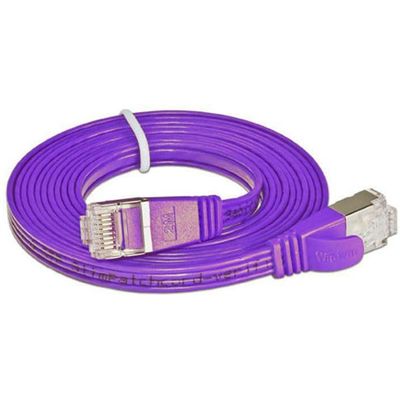 SLIM patchkabel  Cat 6, STP, 2 m, Violett