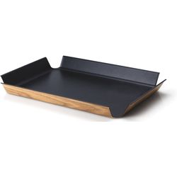 Continenta Tray non-slip black metallic, 45x34 cm