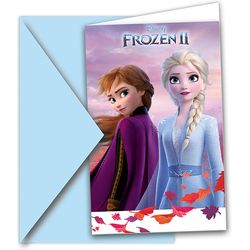 Procos 6 Invitation Frozen II avec enveloppes