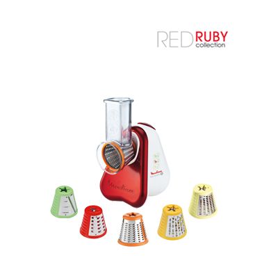 Moulinex Trommelraffel Elektro Fresh Express Plus Ruby Red DJ756G Bild 2